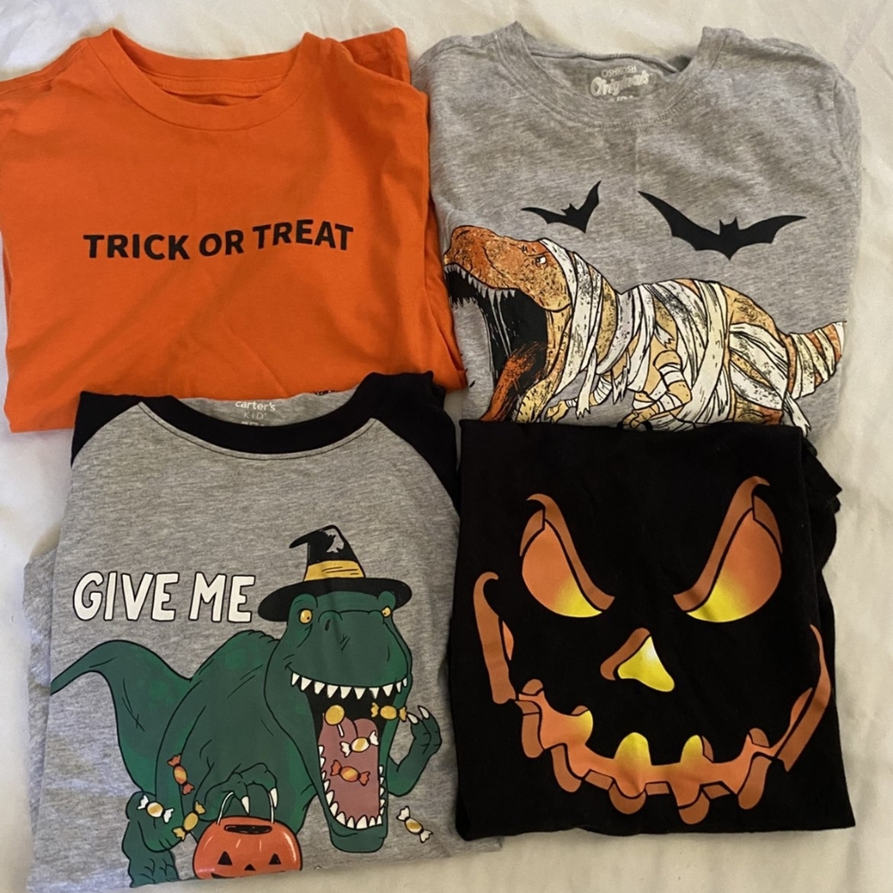 Halloween Kids Shirts Includes All 4 Sizes 6/7 - 7 - 8